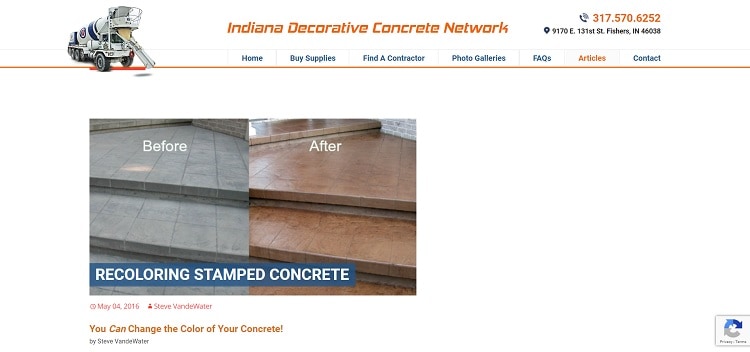 indiana decorative concrete network