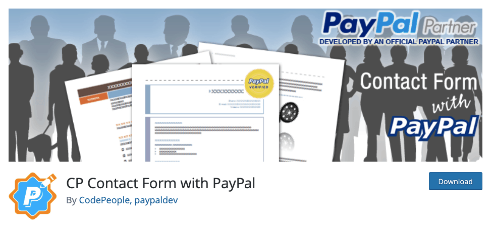 CP Contact Form With PayPal