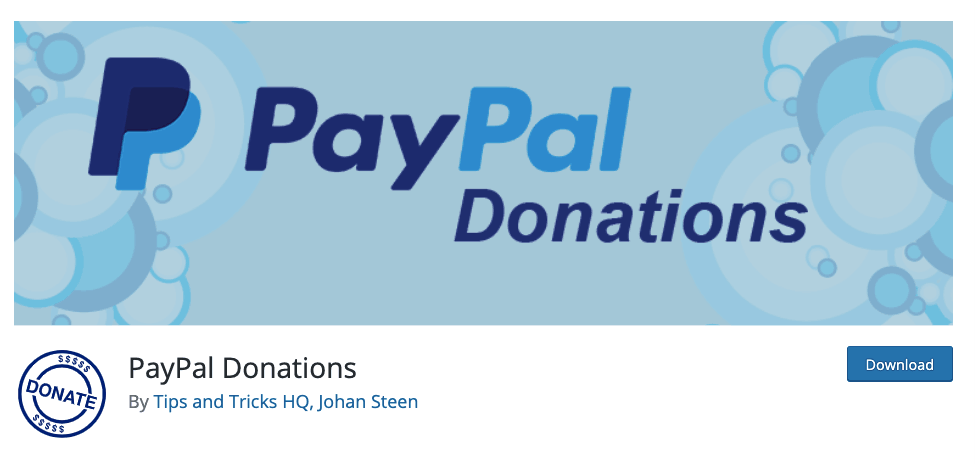 PayPal Donations Plugin