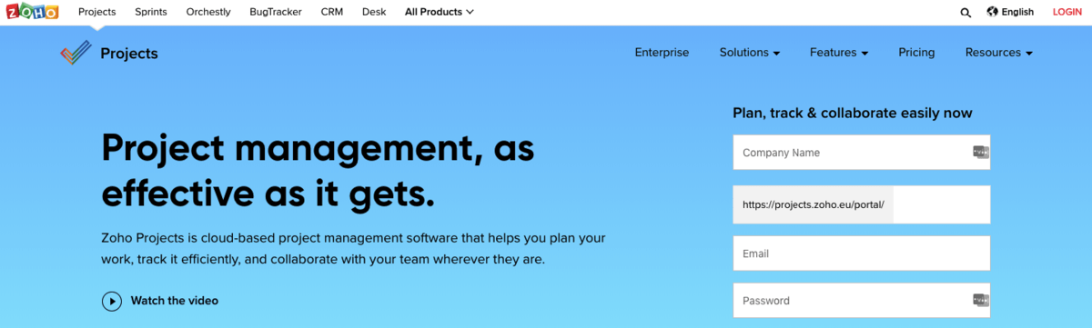 Zoho Project