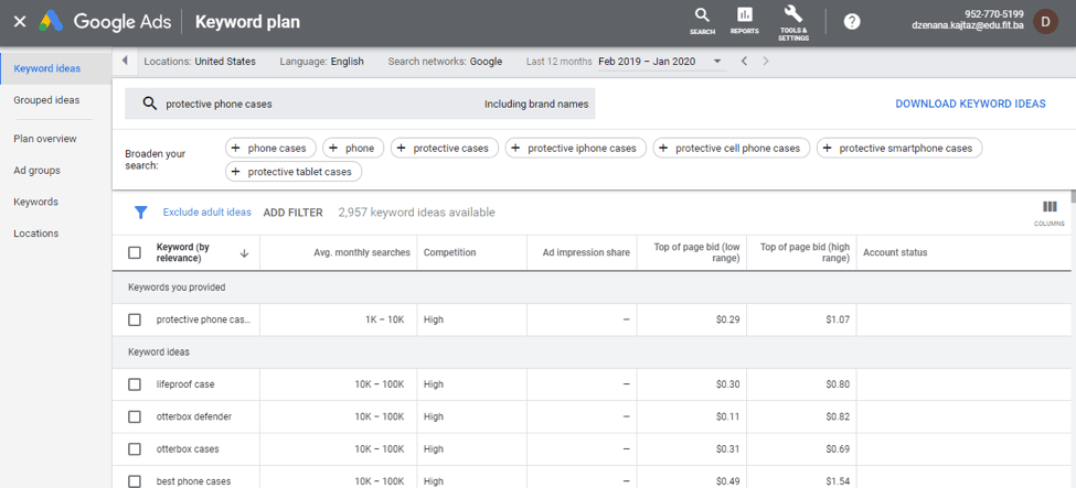 3000 keyword ideas