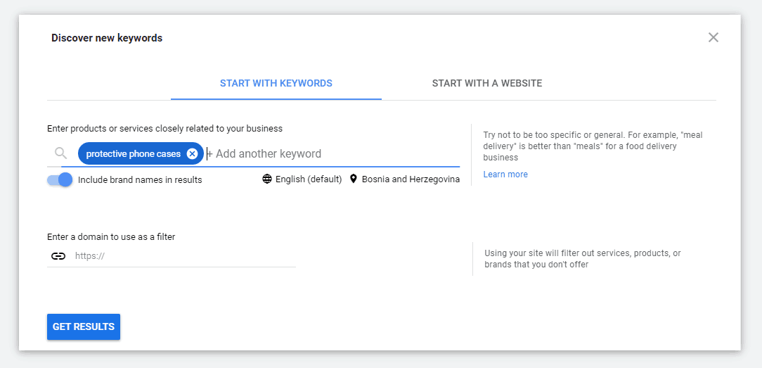 Discover New Keywords