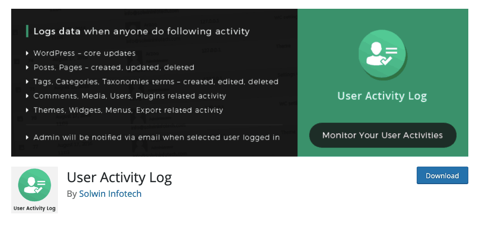 User Activity Log