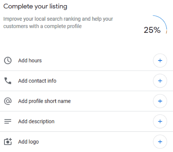 complete your listing