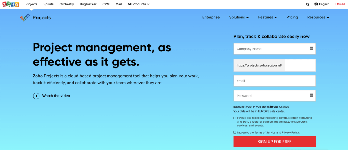 Zoho Projects