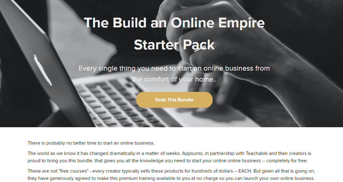The Build an Online Empire Starter Pack