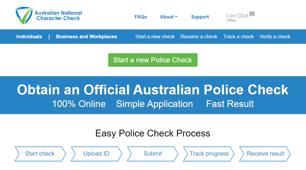 Australian national check