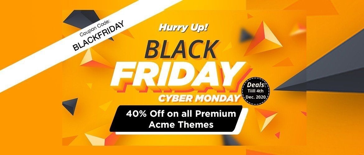 Acme Themes Black Friday Deal Acme Themes
