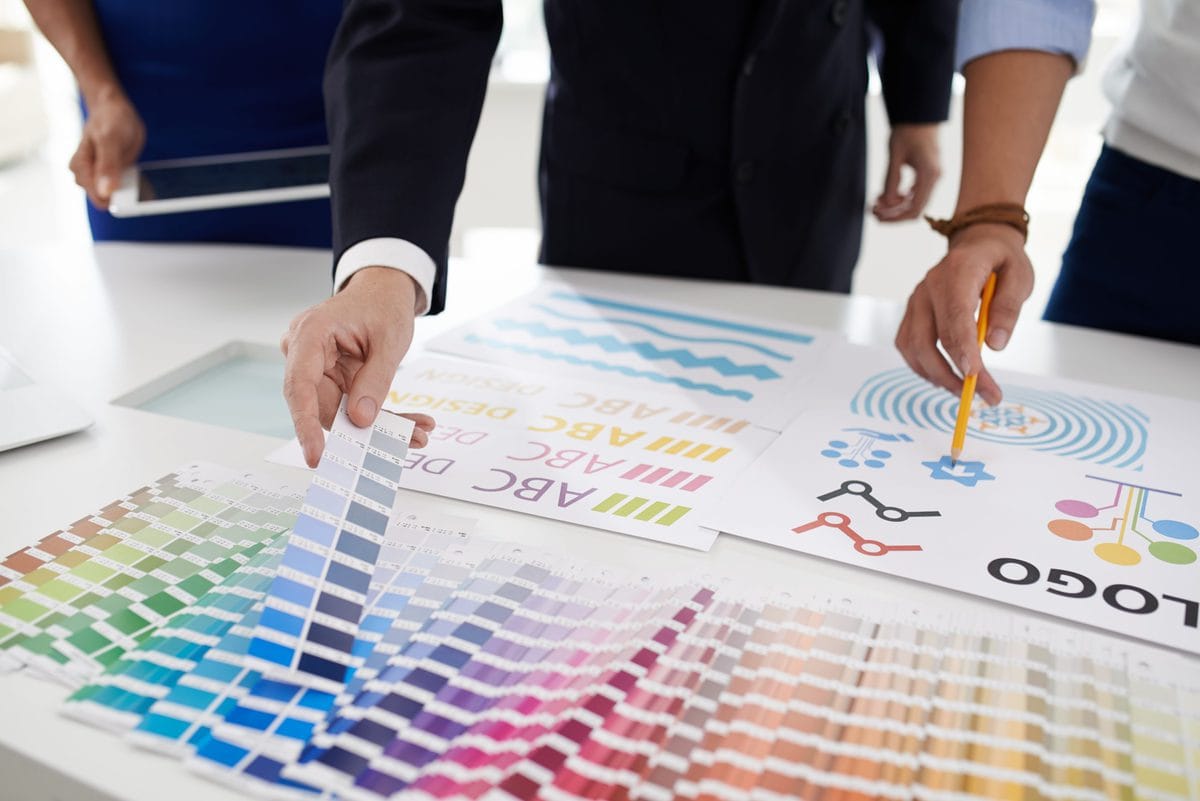 People designing logo