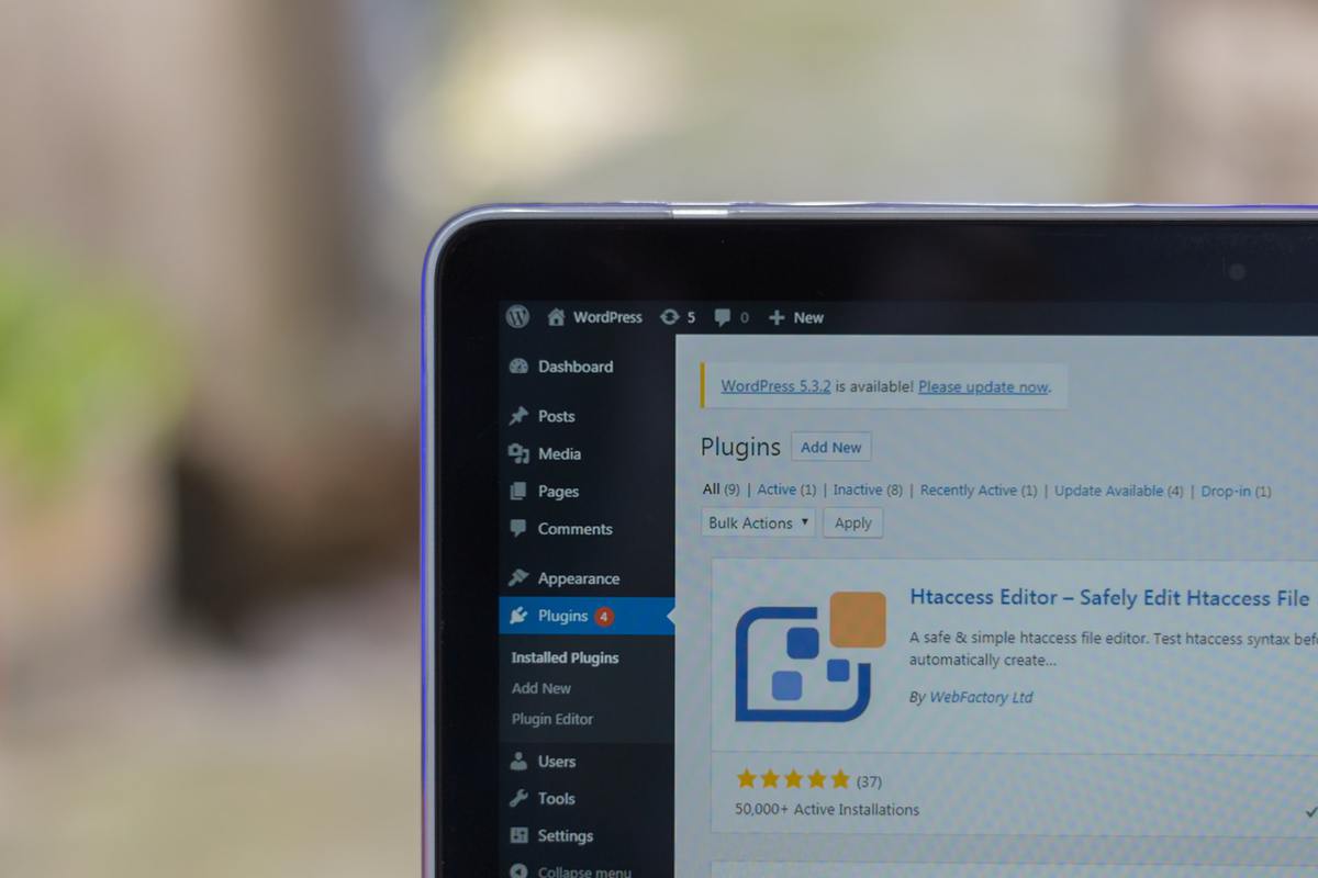 Plugin tab on tablet