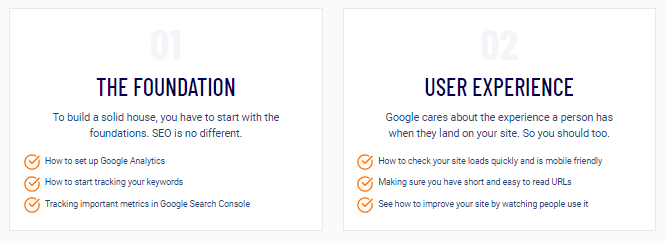 SEO Checklist foundation and user experience modules 