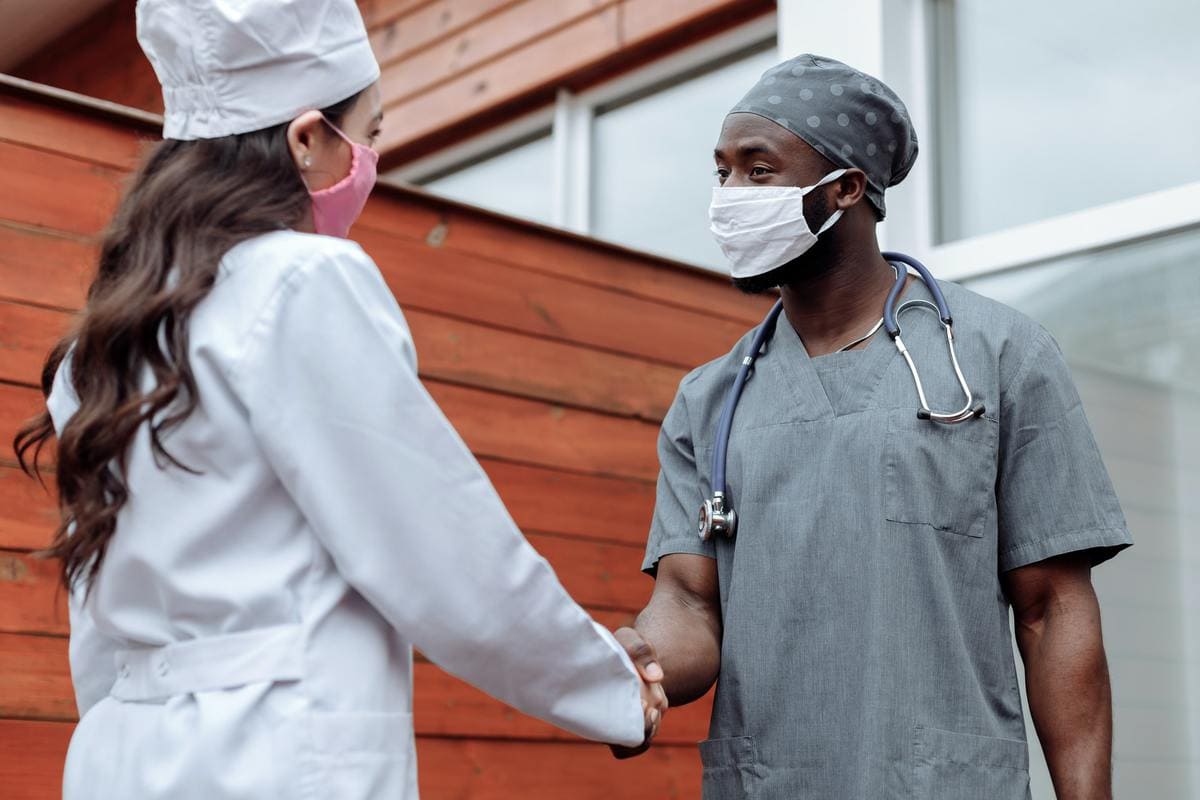 Doctors shaking hands
