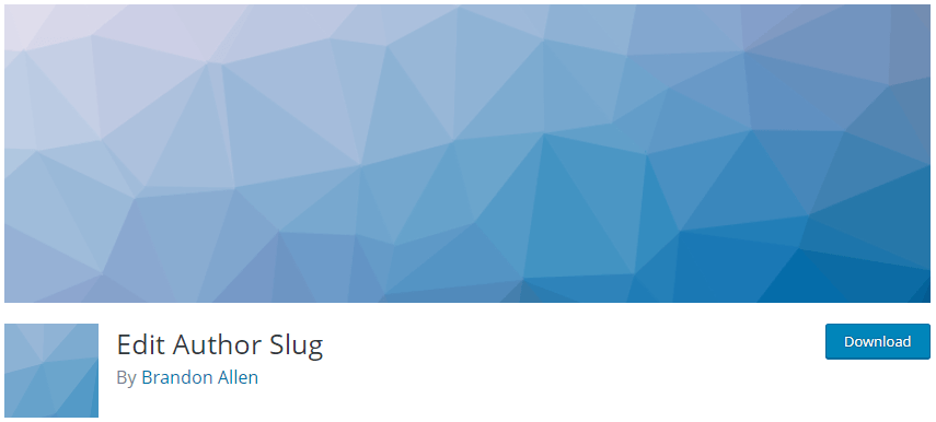 Edit Author Slug