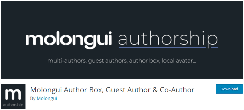 Molongui Author Box, Guest Author & Co-Author