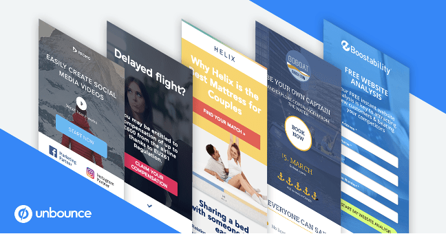 Unbounce landing page examples