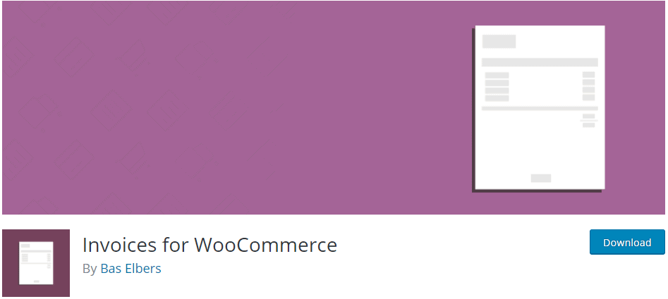 Invoices for WooCommerce by Bas Elbers