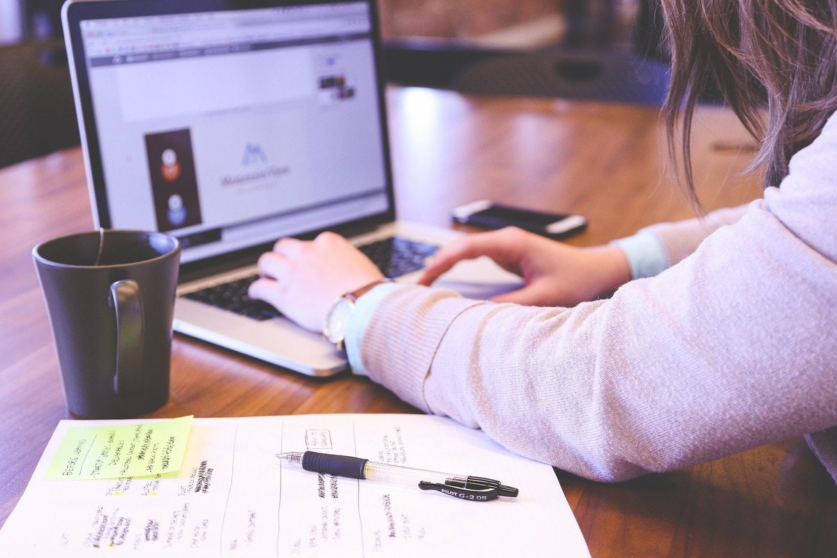 Girl on laptop