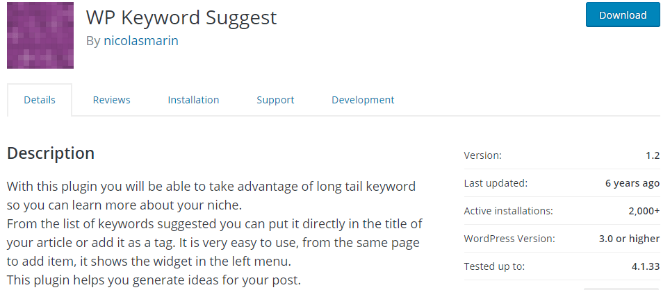 WP Keyword Suggest