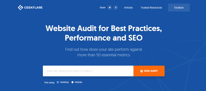 GeekFlare Website Audit