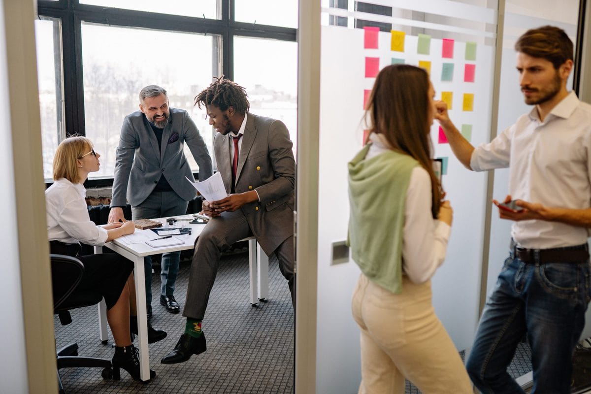 People in office
