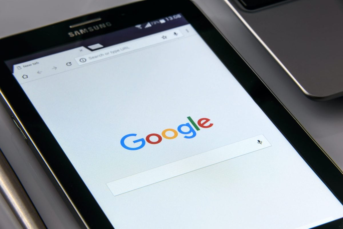 Google on samsung tablet