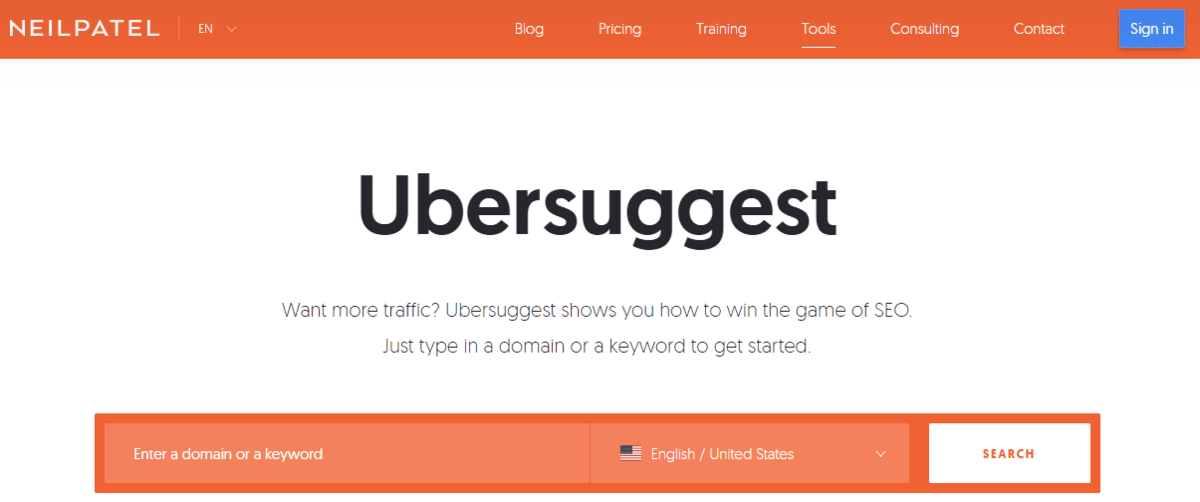 Ubersuggest