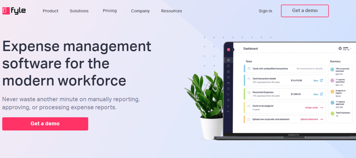 Fyle expense management software
