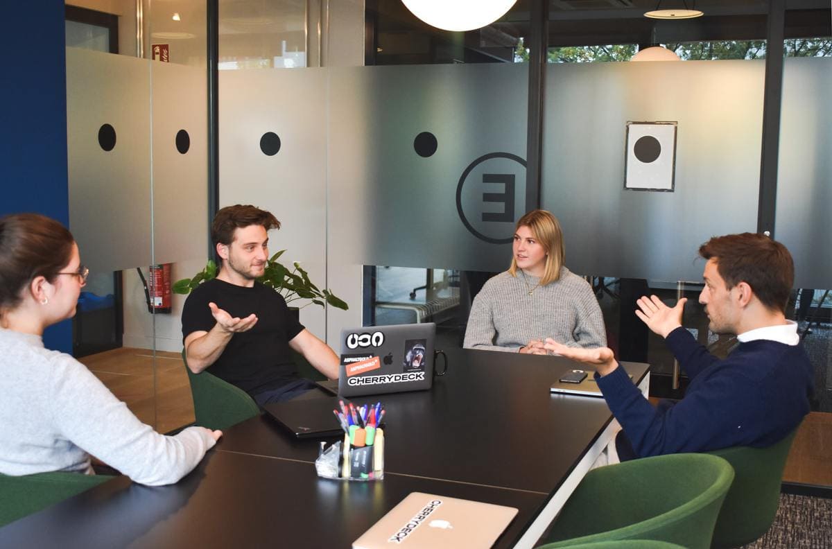 Group having meeting