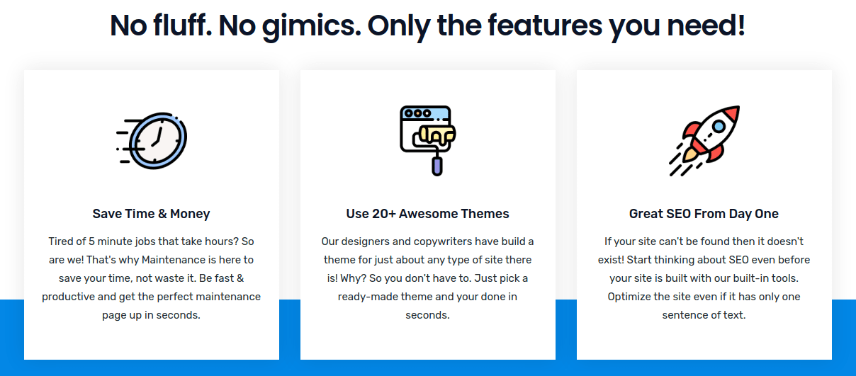 WP Maintenance PRO Features
