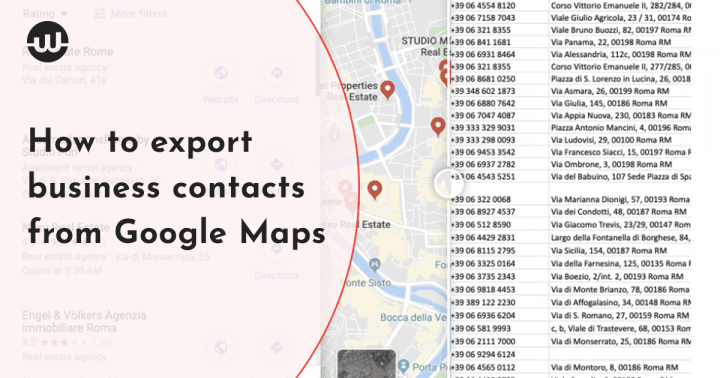 How to export business contacts from Google Maps