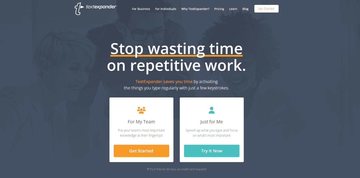 Text Expander website
