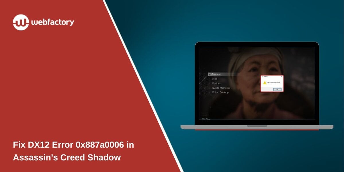 Fix DX12 Error 0x887a0006 in Assassin's Creed Shadow