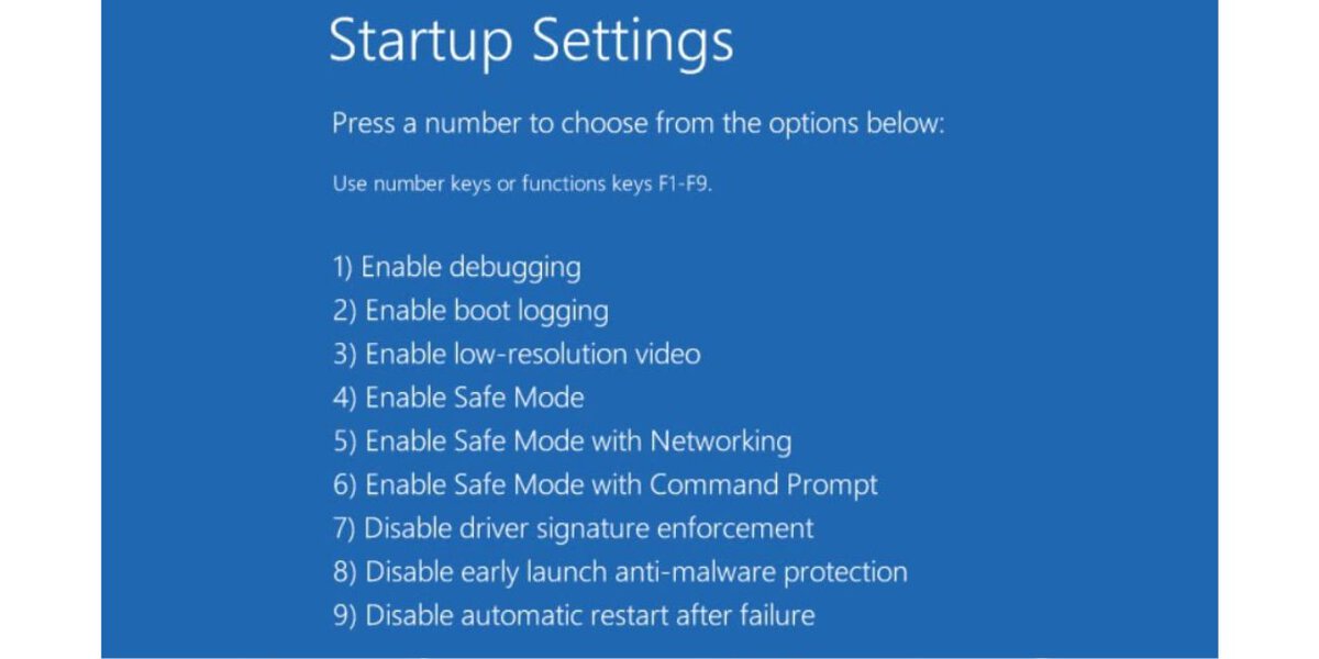 Restart in Safe Mode