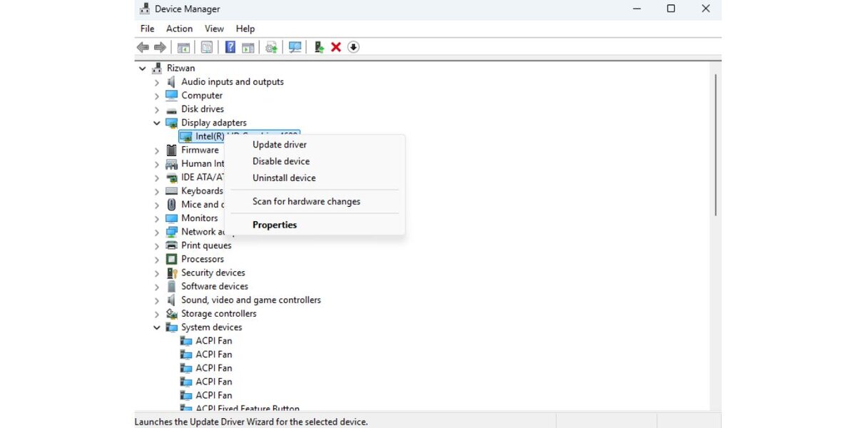 Update or Roll Back Device Drivers