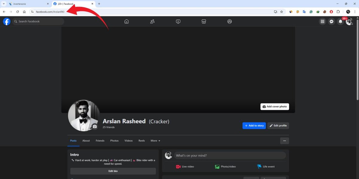 How to Find a Facebook Profile Page URL on a Computer