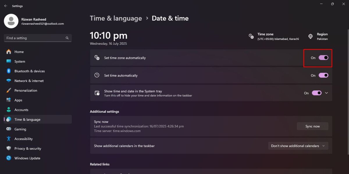 Check Your Date and Time