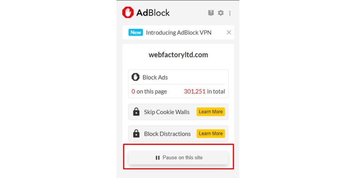 Disable Ad Blockers and Extensions