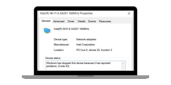 Common Causes of Error Code 43 for Wi-Fi Driver