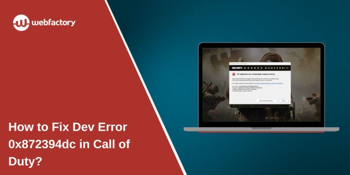 How to Fix Dev Error 0x872394dc in Call of Duty