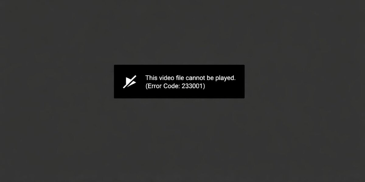 What is “This Video File Cannot Be Played (Error Code 232011)”?