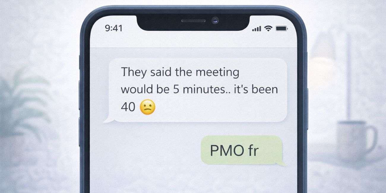 What Does PMO Mean in Text Messages?