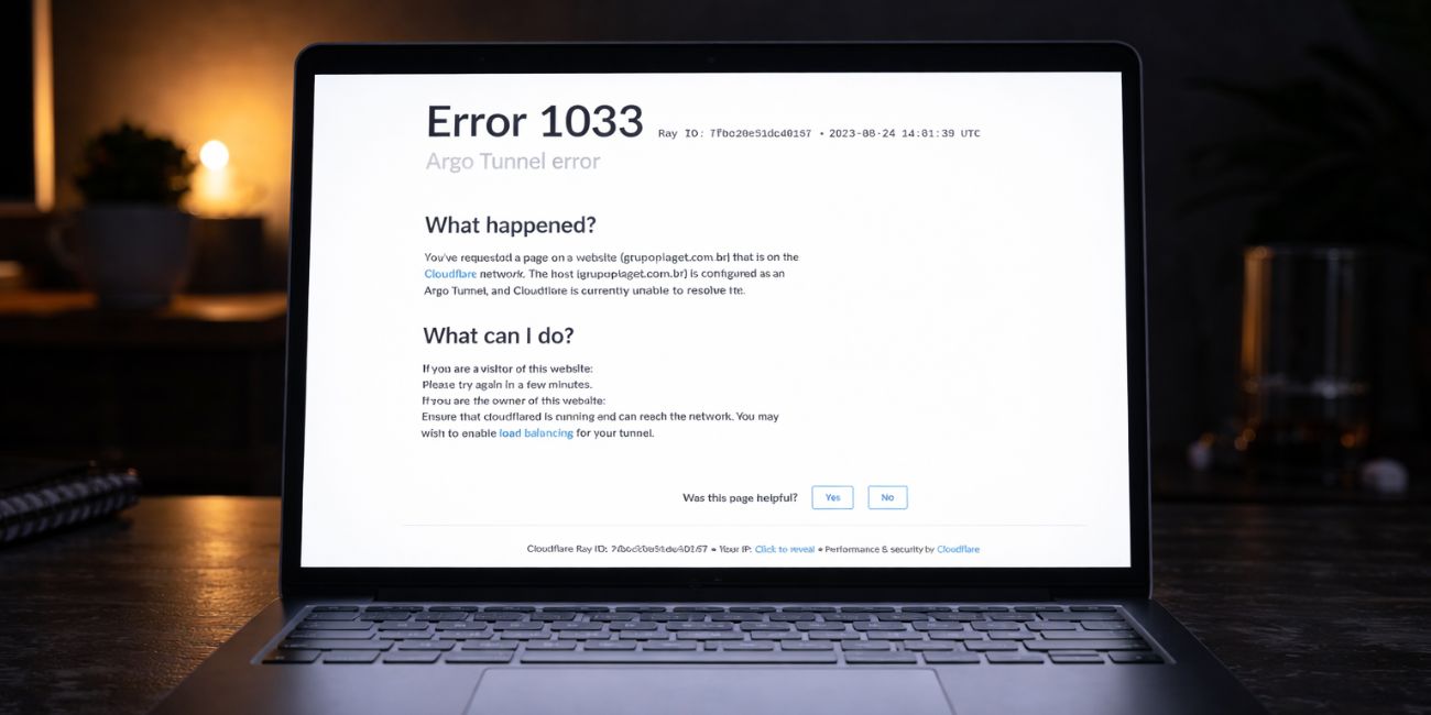 What Is Error 1033 Cloudflare Tunnel Error