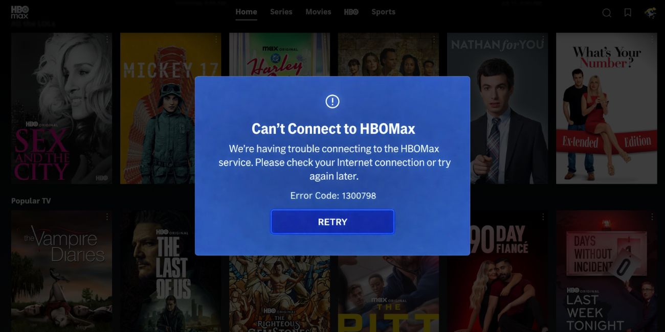 What Is HBO Max Error Code 1300798