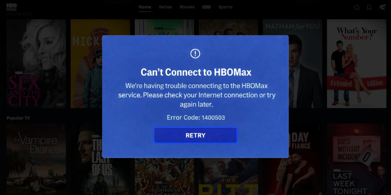 What Is HBO Max Error Code 1400503