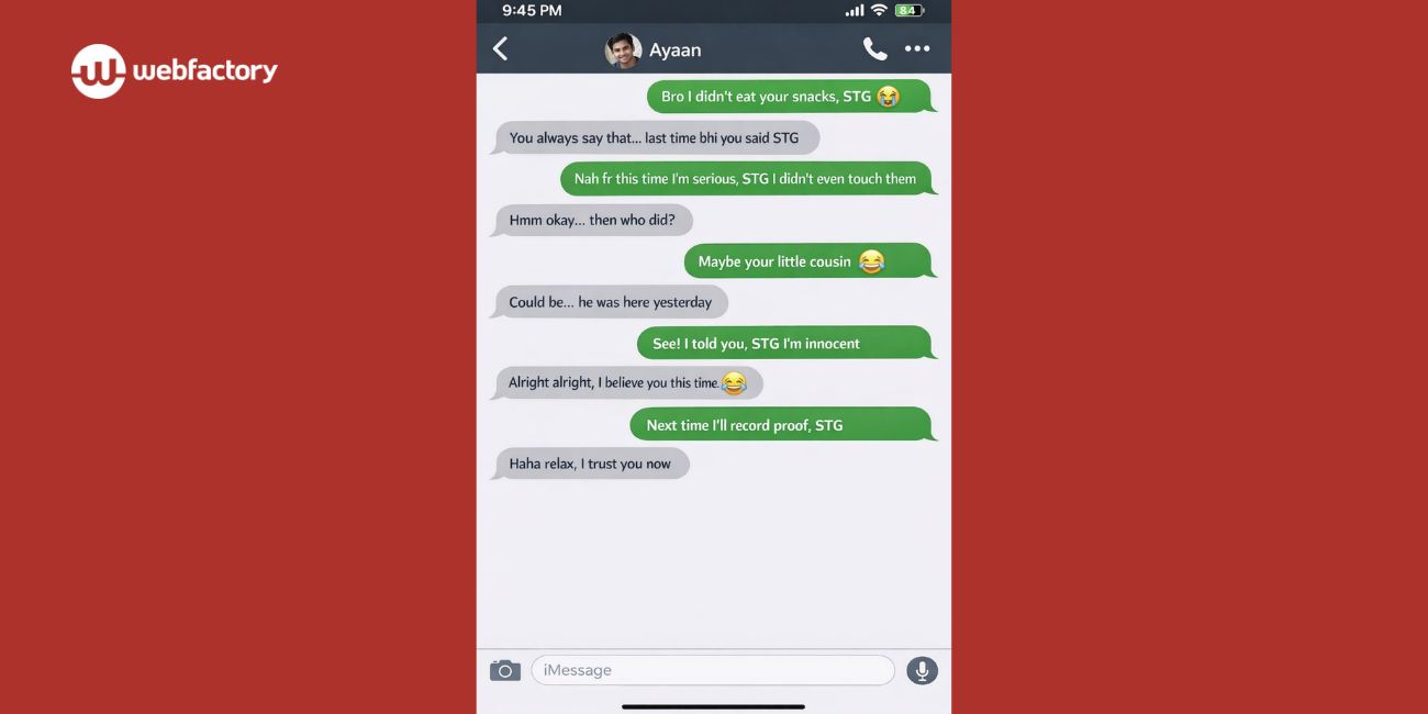 What Does STG Mean in Text?