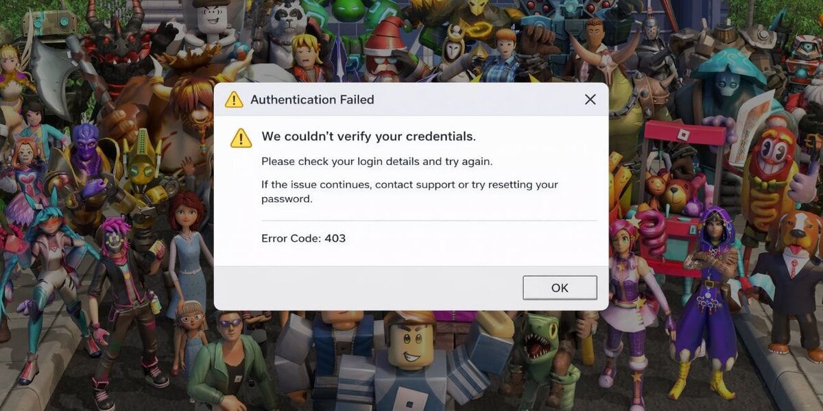 What Is “An Error Was Encountered During Authentication” in Roblox
