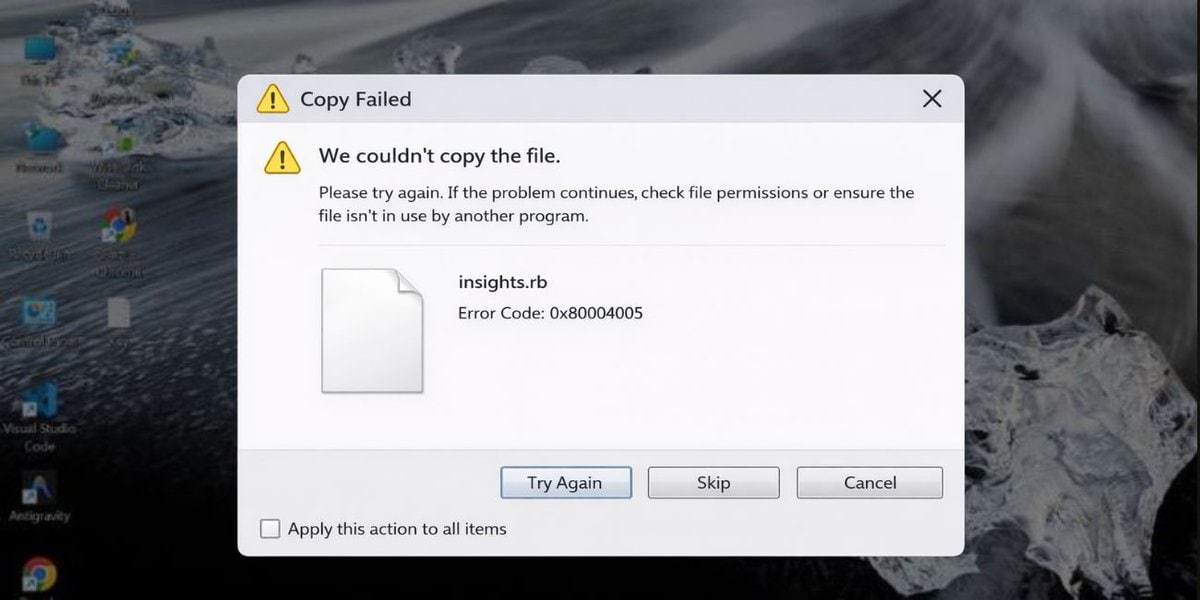 What Is “An Unexpected Error Is Keeping You From Copying the File”