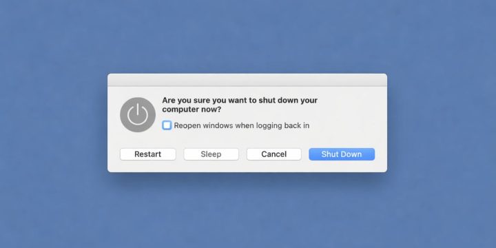 Restart your MacBook Pro