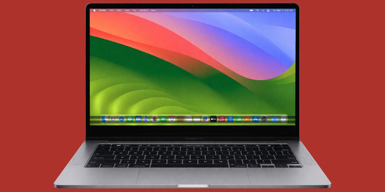 What does it indicate when a MacBook Pro displays black lines at the bottom of the screen?