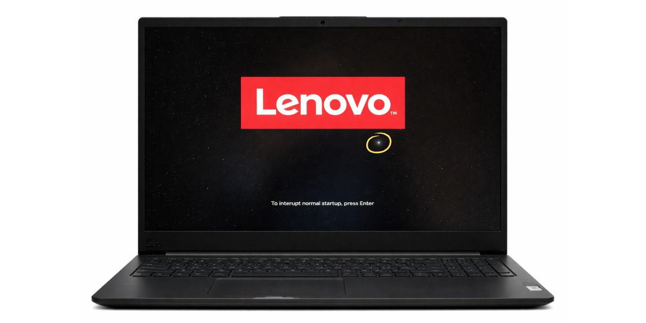 What does a white spot on a Lenovo laptop screen mean?
